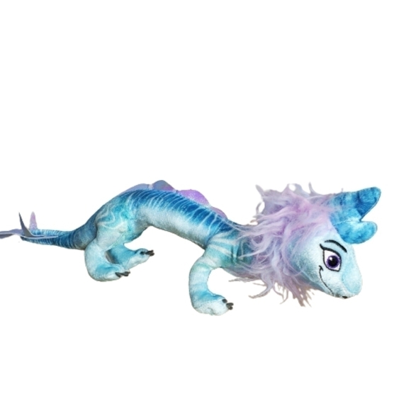 Disney Raya the Last Dragon Sisu the Dragon Blue Purple Plush Stuffed Animal 17" - Picture 1 of 10